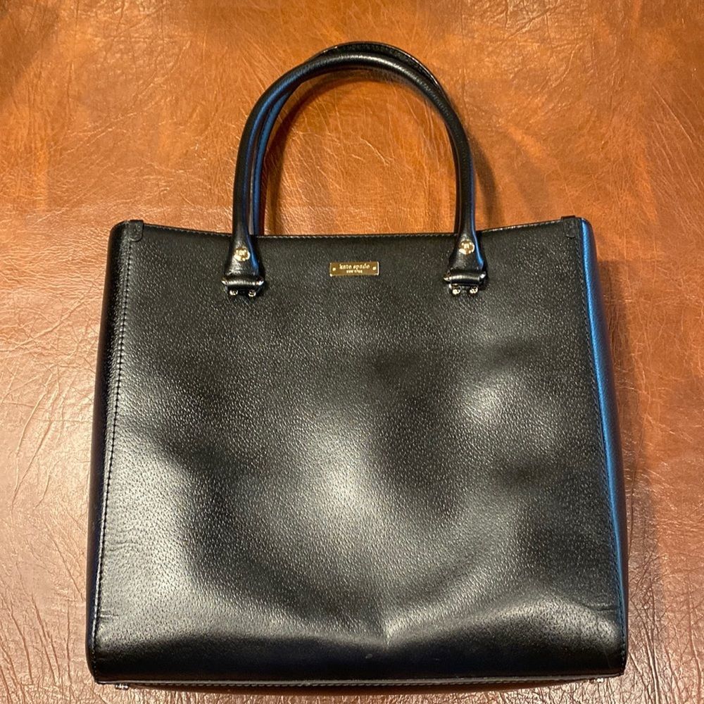 Kate Spade Black Tote with Gold Accents